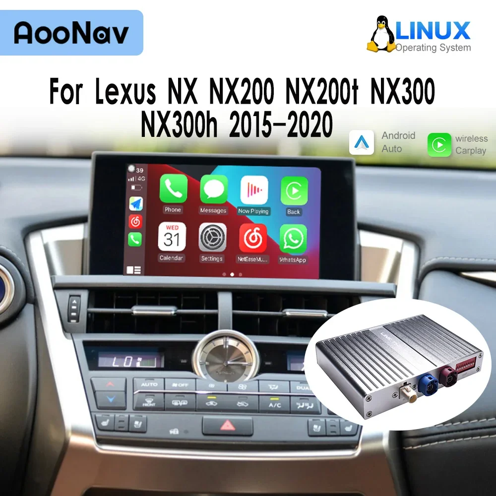 Mirror link Box For Lexus NX NX200 NX200t NX300 NX300h 2015-2020 Wireless Oem Screen Upgrade Car Radio Adapter Linux System