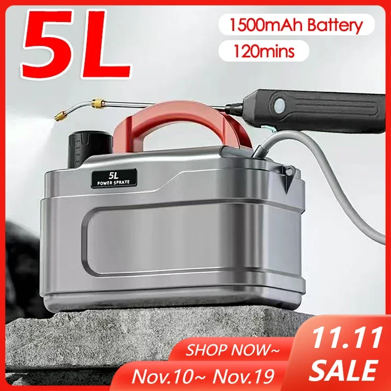 

Электрический опрыскиватель 5л, плечевая лейка, портативный садовый опрыскиватель для фруктовых растений, сельскохозяйственная машина для распыления пестицидов