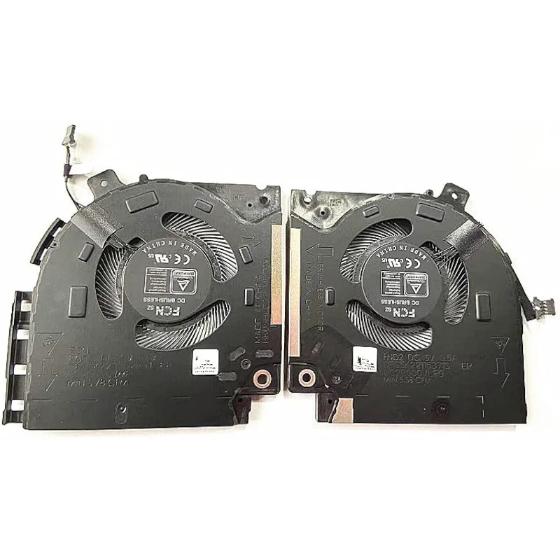 Ventilador de refrigeración CPU + GPU para Dell Alienware X15 R1 RTX30 Series 082VD4 0V0G61 DFS5K22305283T FND3 DFS5K22115371S FND2 DC5V 0.5A