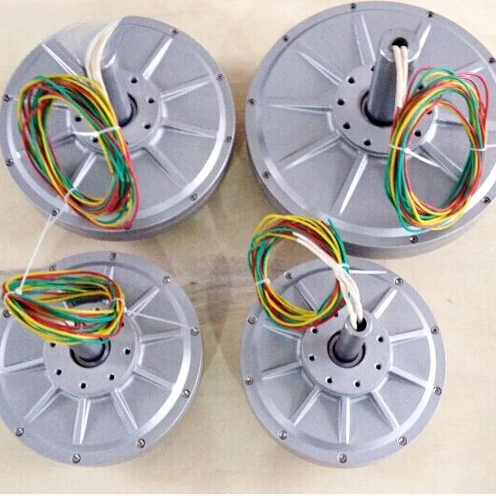 10kW 100 rpm 300 rpm low speed disc type coreless permanent magnet generator for water turbine