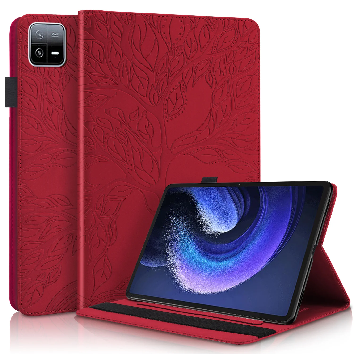 For Xiaomi Pad 6 2023 Case Flip Stand Card Slot Shockproof Dropproof Solid Color Full Leather Cover For Mi Pad 6 Pro