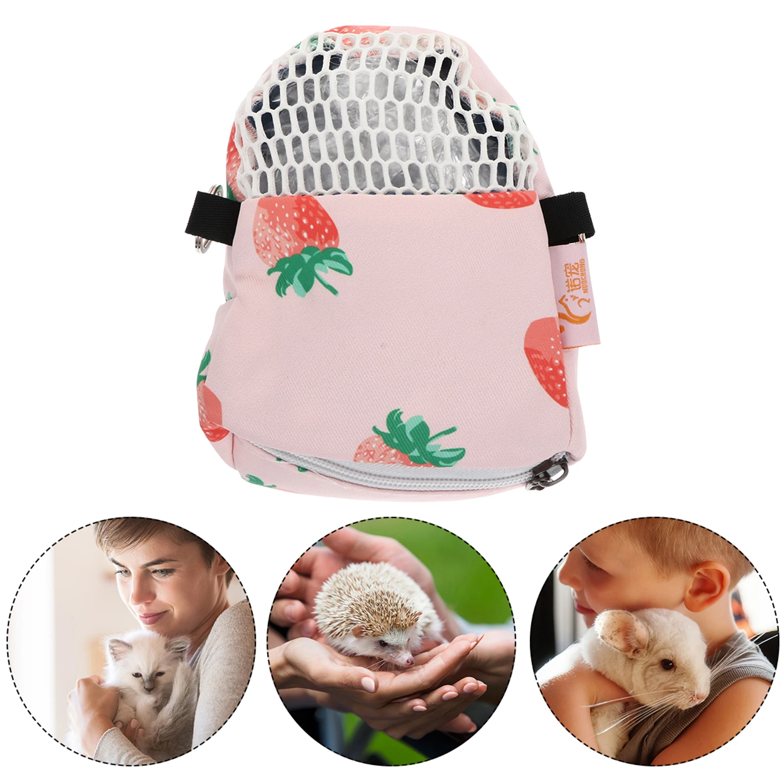 

Portable Pet Travel Bag Small Animal Carrier Hedgehog Hamster Sling Breathable Comfortable Outdoor Use Easy Clean Pet Supplies