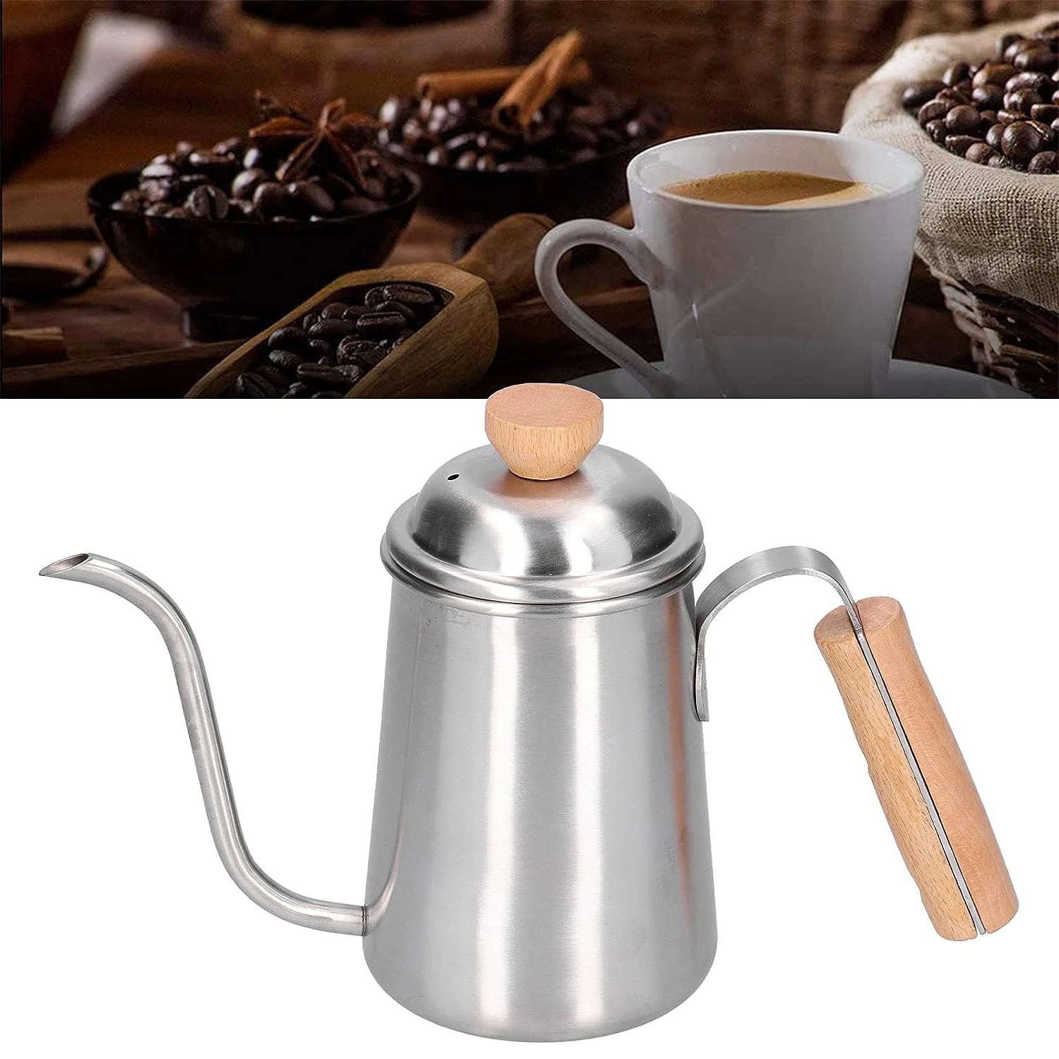 

Hand Drip Camping Water Swan Neck Jug Teapot Stainless Steel Gooseneck Portable Coffee Kettle Goose Beak Tea Coffeeware Teaware