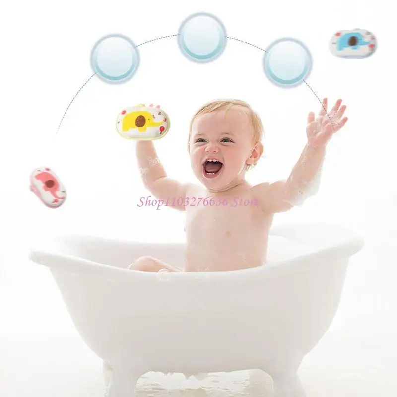 

R6FD Infant Towel Shower Soft Sponge Cleaning Tool Baby Child Rubbing Body Wash Brush Bath Accessories