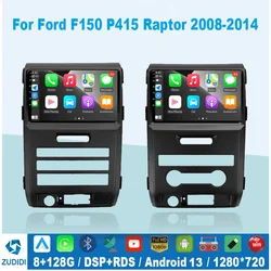 8G 128G Android 13 Car Radio For Ford F150 P415 Raptor 2008-2014 Stereo Carplay Auto Multimedia Player Navigation GPS DVD