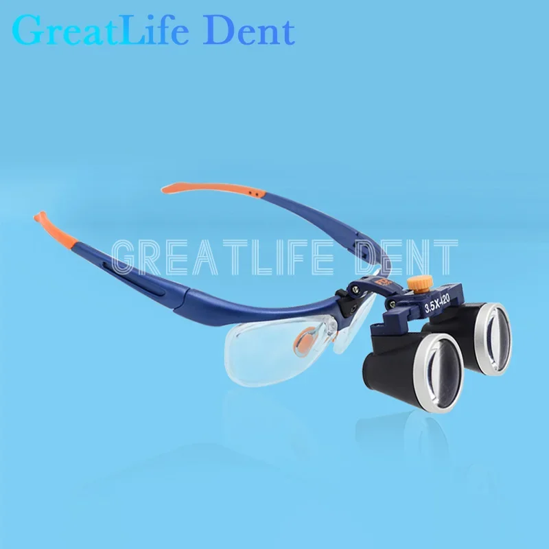 GreatLife Dent Original KWS FD-503G-1 2.5X 3.5X Ultral-light Galileo Magnifying Glasses Surgical 340-500 Dental Loupes Magnifier