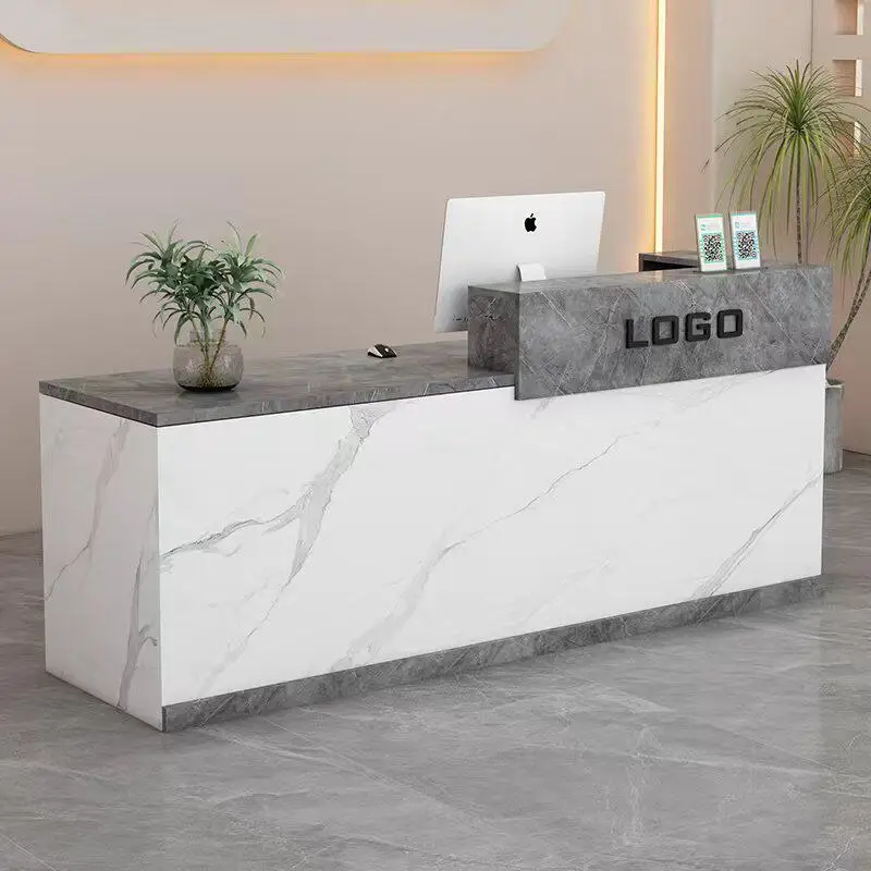 

Artists Display Reception Desk Trade Show Retractable Antique Reception Desk Cheap Business Bancone Per Negozio Office Furniture