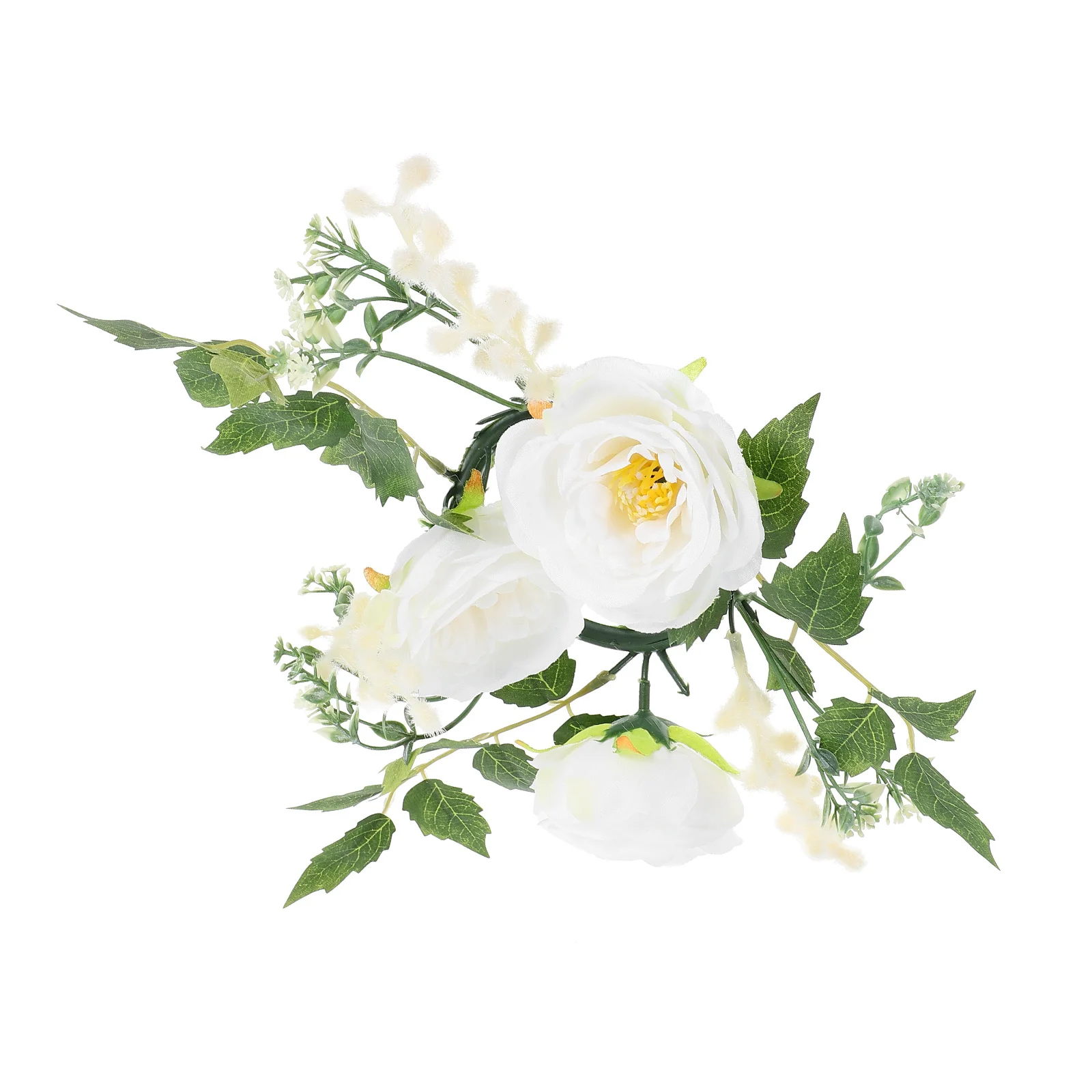 

Floral Rings Realistic Artificial Flower Wreath Spring Summer Home Party Wedding Banquet Decoration Ring