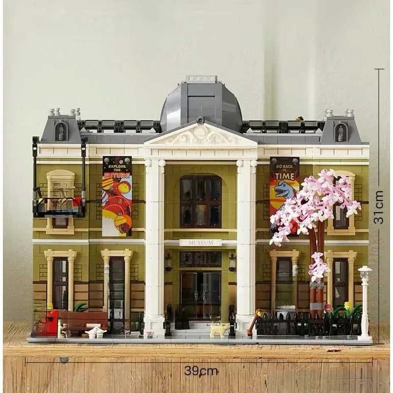 4014 قطعة متوافقة 10326 متحف التاريخ الطبيعي وحدات اللبنات عيد الميلاد العمارة الطوب لعب للأطفال هدايا #3