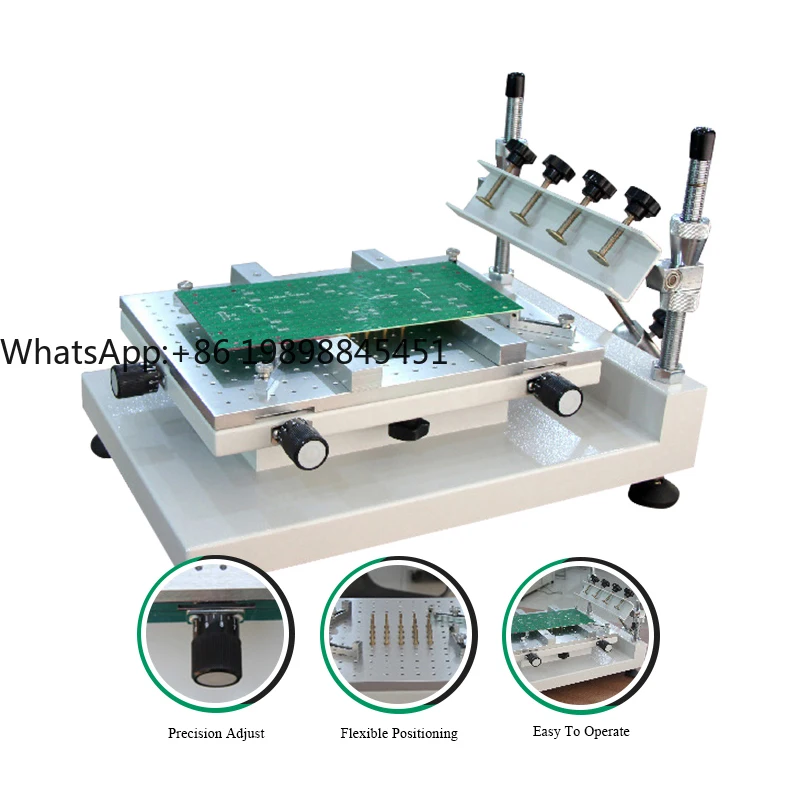 

Настольный ручной трафаретный трафаретный принтер SMD Принтер для паяльной пасты Стол для трафаретного принтера