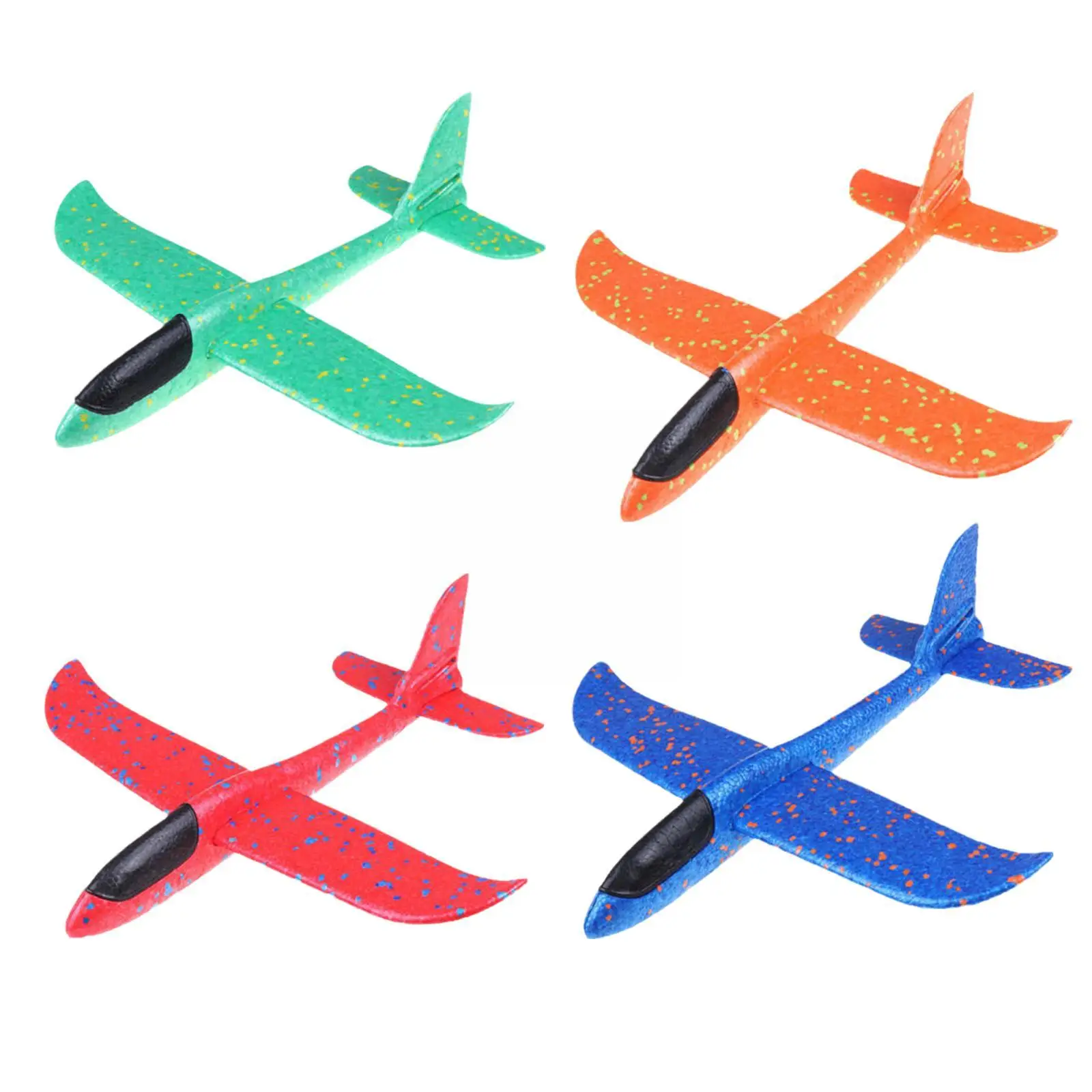 38cm EPP Foam Airplane Launch Fly DIY Aircraft Toys Model Airplane Fun Throwing Outdoor Hand Toys Children\'s Educati J3Y4