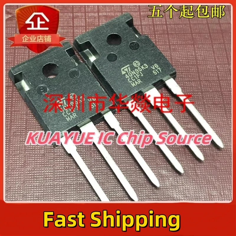 10PCS-30PCS  40N95K5 STW40N95K5  TO-247 950V 38A  Fast Shipping Quality Guarantee