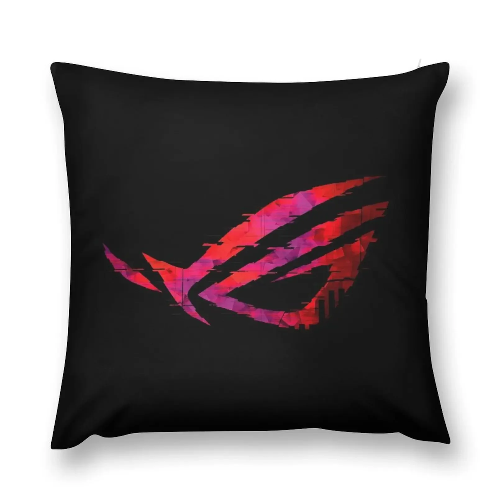 

Asus Rog Strix - Black and Red Design Throw Pillow Couch Pillows Plaid Sofa pillow