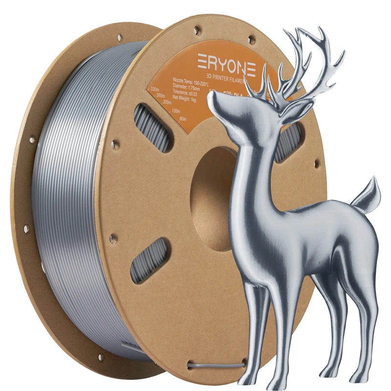 Eryone 1/5KG Ultra Silk PLA Premium Filament 3D Print, 1,75 mm Veelkleurig Beschikbaar 1kg ultra zijde pla, 1KG/Spool - afbeelding 2