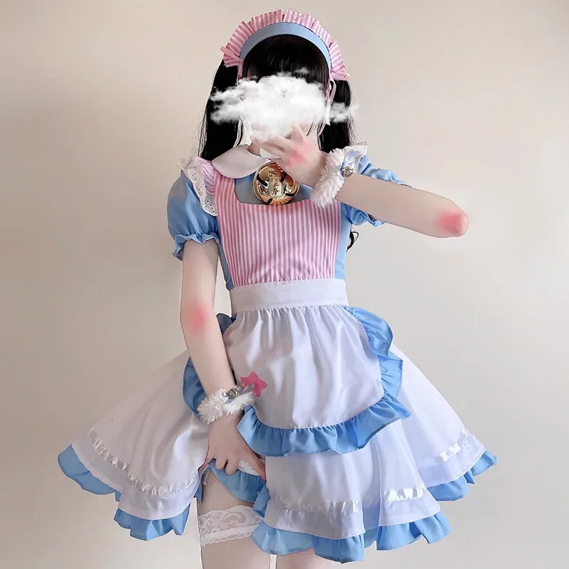 Kattenmeisje Cosplay Kostuums Zacht Meisje Lolita Jurk Bel Kat Meisje Kawaii Outfit Werkkleding Anime Disfraz Plus Size Oktoberfest