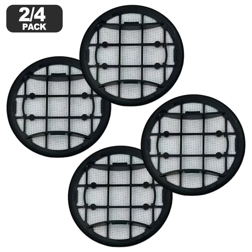 2/4pcs Foam Filter & Inlet Filter With Frame For-Philips Cordless VC-7000&8000 XC7053 XC7055 Vacuum Cleaner Washable Filter Kit