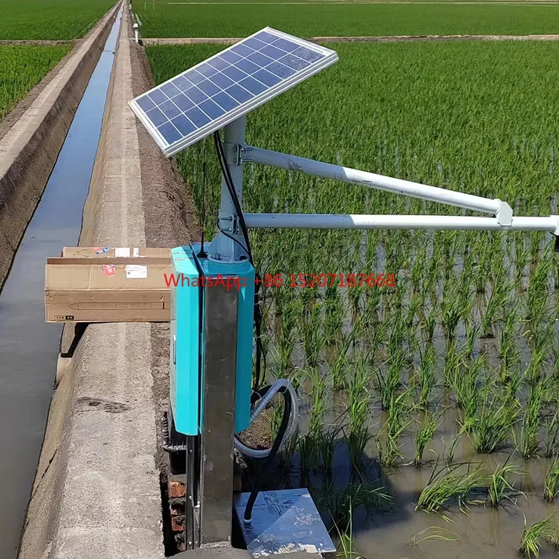 Paddy field irrigation and drainage gate remote control automatic drainage high standard farmland intelligent integrated gate