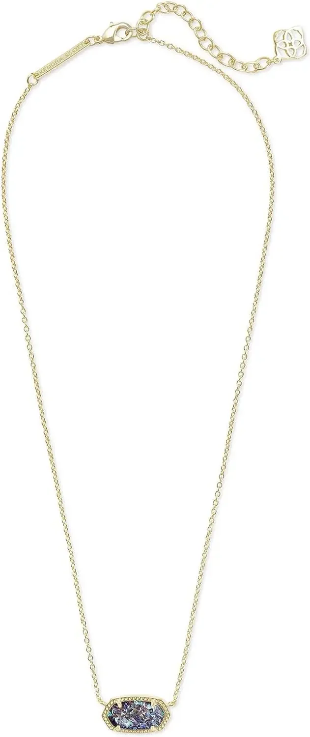 AONEZ Women\'s Long Pendant Necklace with Gold Plated Emerald - Fashion Jewelry for Women