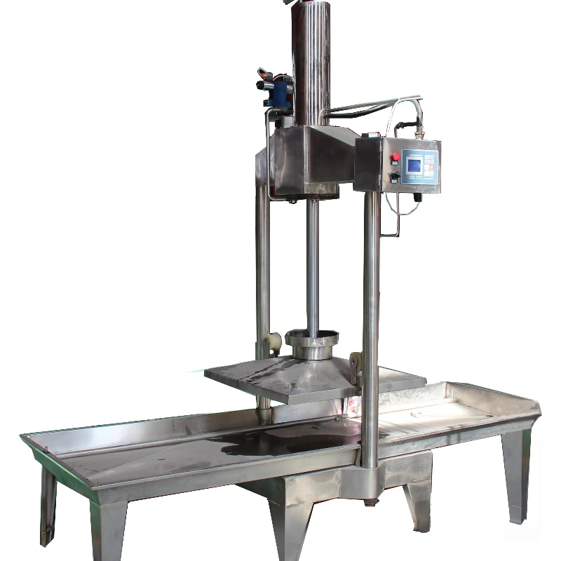 Control numérico Prensa de queso hidráulica automática de acero inoxidable Máquina de procesamiento de lácteos a presión ajustable