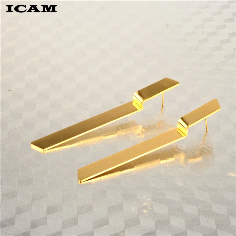 ICAM Hot Sale Geometry Earrings For Women Jewelry  Long Rod Lightening Pendant Earring Oorbellen Brincos Ladies Gifts Bijoux