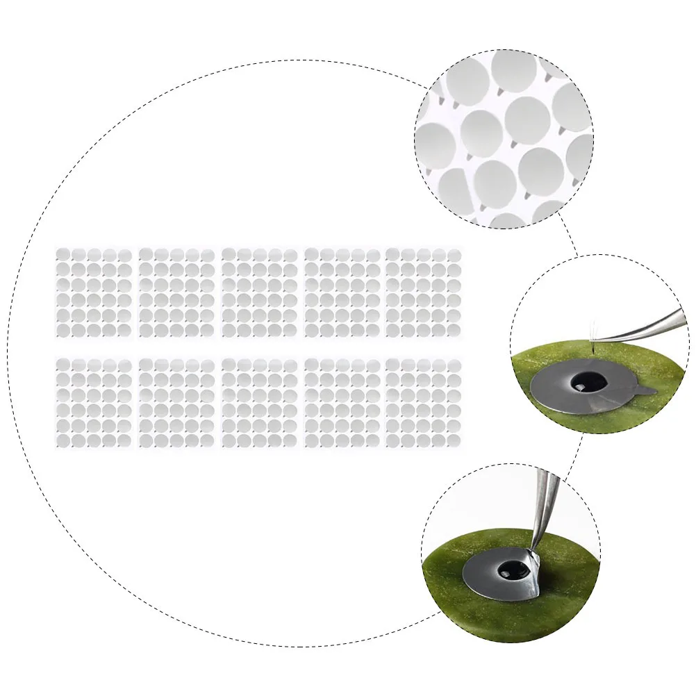 20 folhas adesivo de enxerto de cílios, fácil uso, extensões de cílios descartáveis, almofadas de cola, palete adesiva de longa duração para cílios