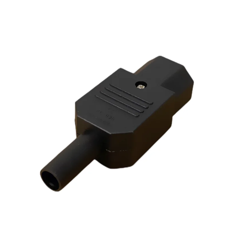 IEC Straight Cable Plug Connector C13 C14 10A 250V Black Female Male Plug Rewirable Power Connector 3 Pin AC Socket