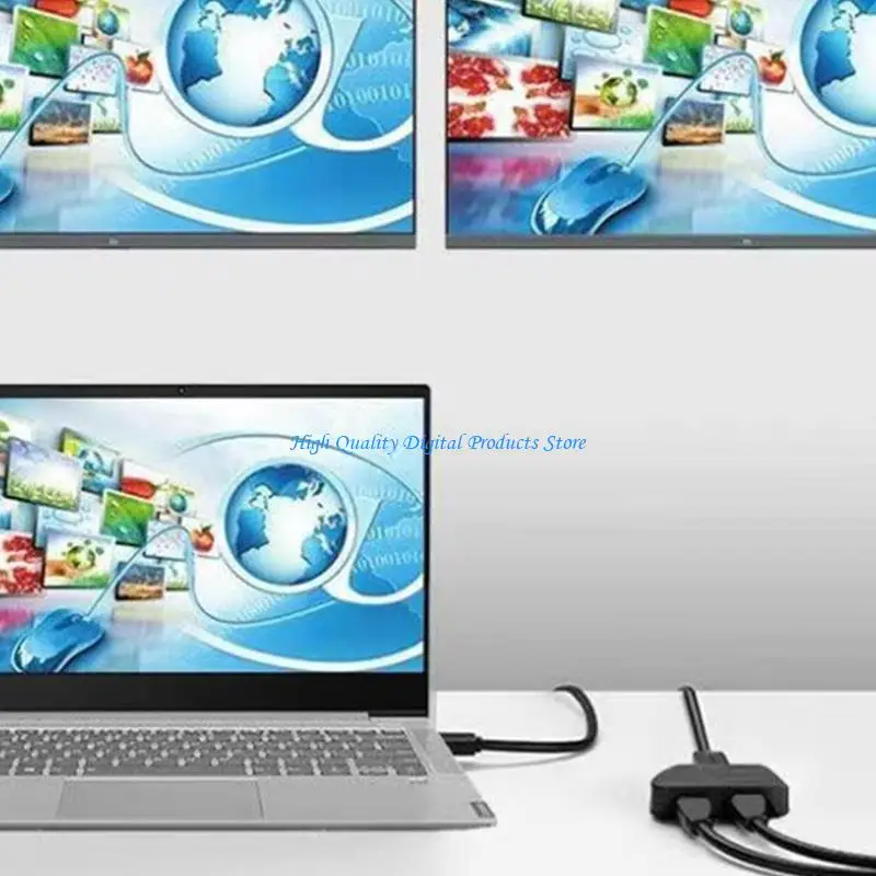 U2JE 더블 화면 HDTV 스플리터 1080p 1 입력 2 출력 스위처 TV에 적합합니다.