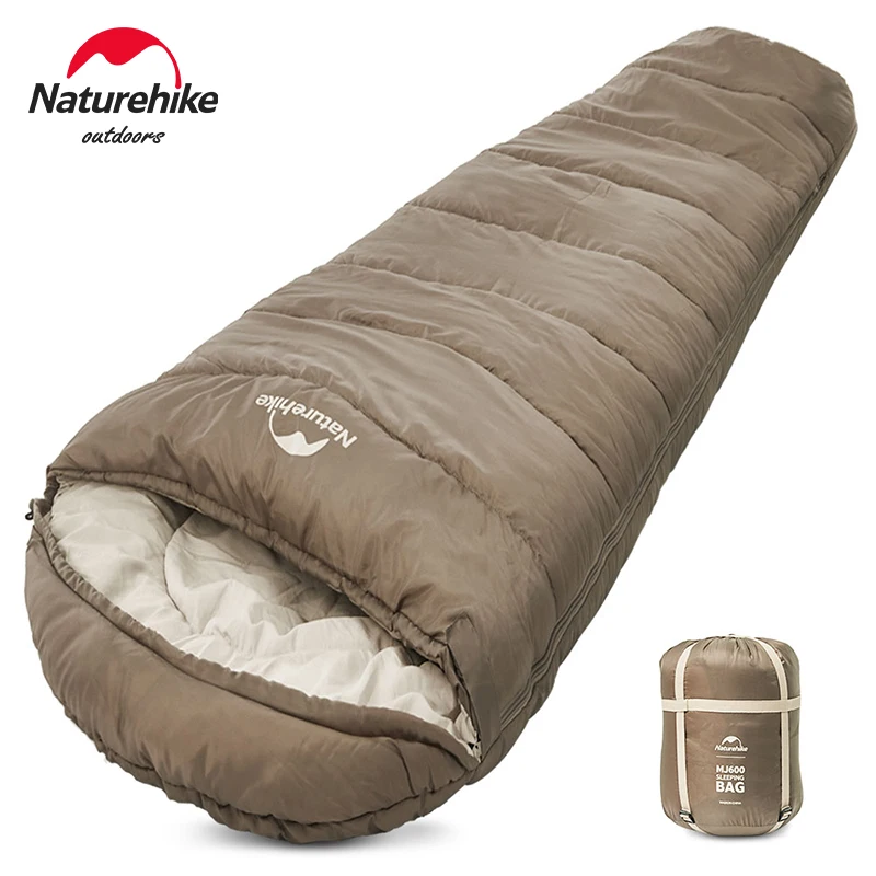 

Naturehike Winter Sleeping Bag MJ600 -12℃ Mummy Sleeping Bag MJ300 -1℃ Cotton Sleeping Bag Outdoor Cold-proof Warm Sleeping Bag