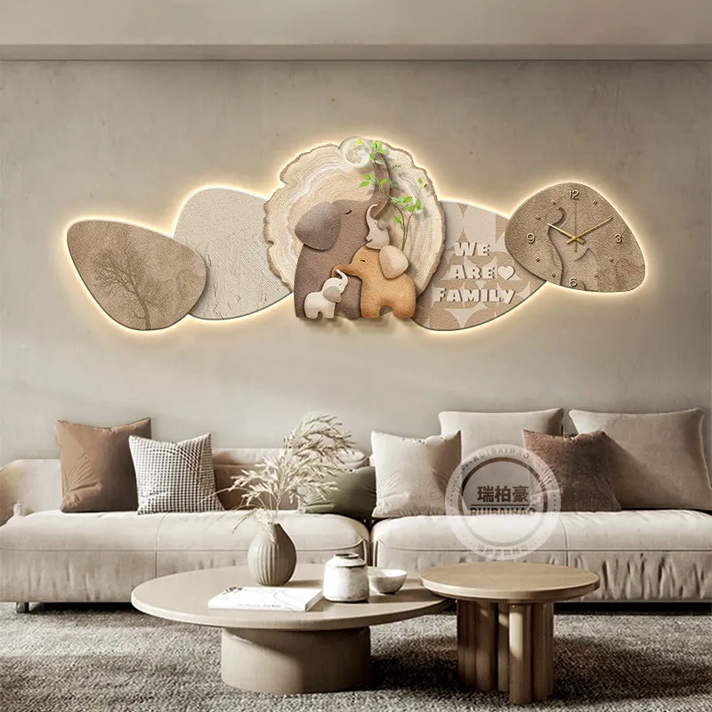 Gears Wooden Design Wall Clock Yellow Large Unique Silent Decoration Wall Clock Digital Aesthetic Relojes Pared Home Decor Items