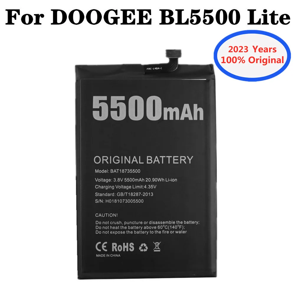 

2023 New 100% Original BAT18735500 Battery For Doogee BL5500 Lite 5500mAh BL 5500 Replacement Cell Phone Batteries Batteria