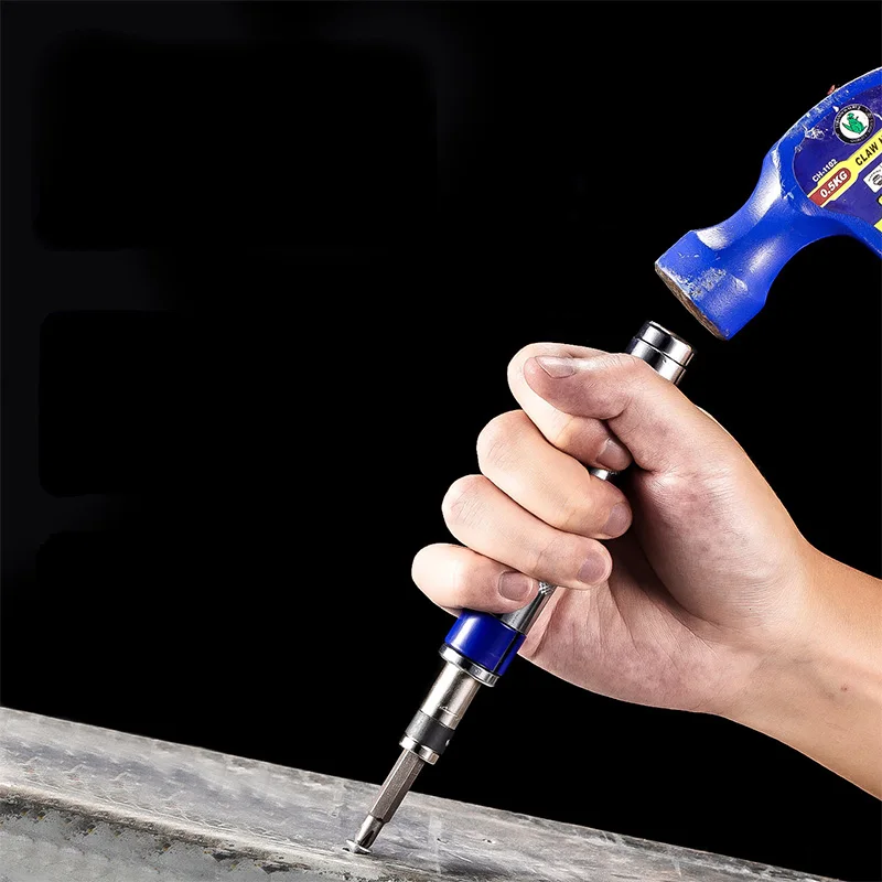 6 In 1 Impact Screwdriver Set High Hardness Tool For Removing Rusted Stuck Broken Fasteners Multi Function Hardware Repair Tools