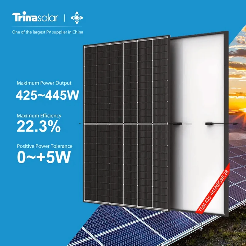 Trina Vertex S+ 425w 430w 435w 440w 445 W 450W Best Price Dual Glass Pv Modules Black Solar Panels Home  Neg9R.28