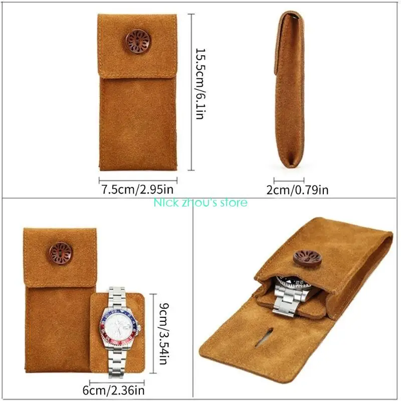 E15E 8 ألوان رائعة لعرض المجوهرات وحالات السفر وعرض منظم تخزين الساعة