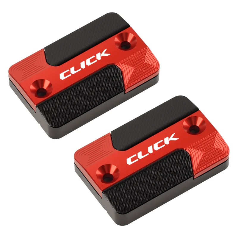 Chekis é adequado para acessórios de modificação de clique Honda Click160, tampa superior da bomba de freio, tampa de metal de fluido de freio, tampa do pote de óleo, tampa do copo de óleo, liga de alumínio