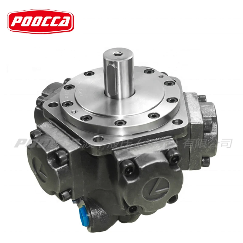 NHM8-serie NHM8-700 NHM8-1000 Intermot Vijfsterren radiale zuiger hydraulische motor met hoog koppel voor spuitgietmachine