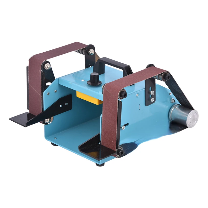 Desktop duplo eixo cinto Lixadeira Cinto Mesin Sabuk pólos Penggiling Rumah Tangga Sabuk Pengamplasan Mesin 220V 950W