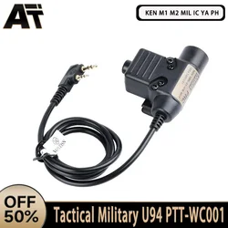 Tactical WC001 U94 PTT Military Headset Accessories For Earmor Comtac Headphone Outdoor Earphone For Baofeng Kenwood Motorola