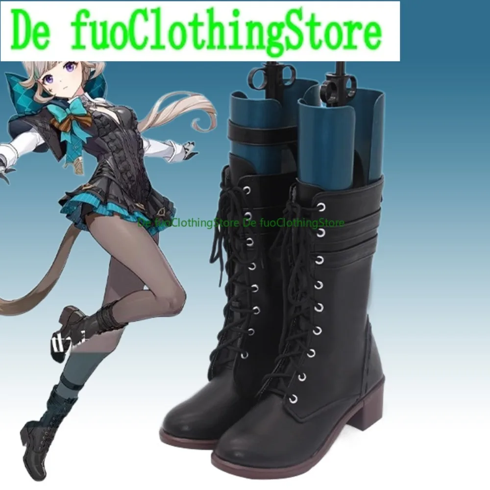 

DefuoClothing Genshin Impact Lynette Обувь для косплея Аниме Игры Костюмы на Хэллоуин Реквизит для вечеринки Обувь
