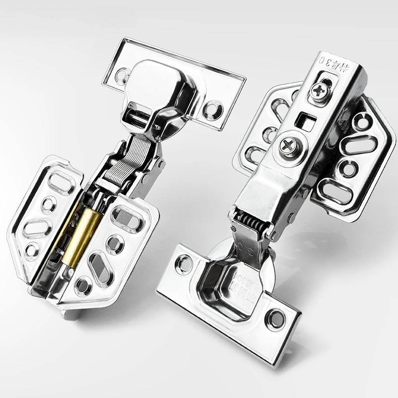 304 Stainless Steel Soft Close Hinge, Dampened Cabinet Door Hinge for Wardrobe, Kitchen, Bathroom Cupboard - Heavy Duty