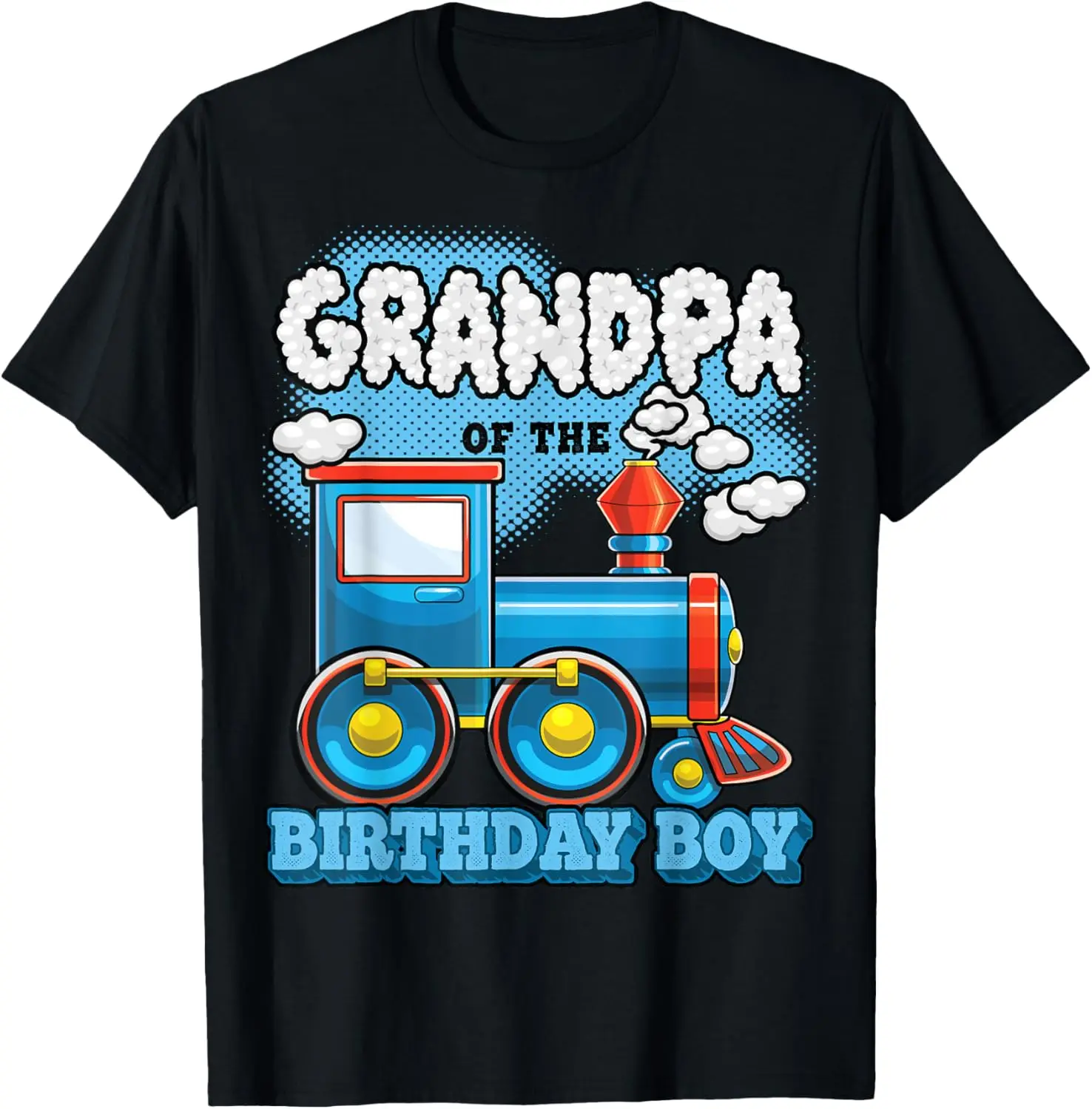 I'm Grandpa of the Birthday Boy Train Birthday Party Supply T-Shirt