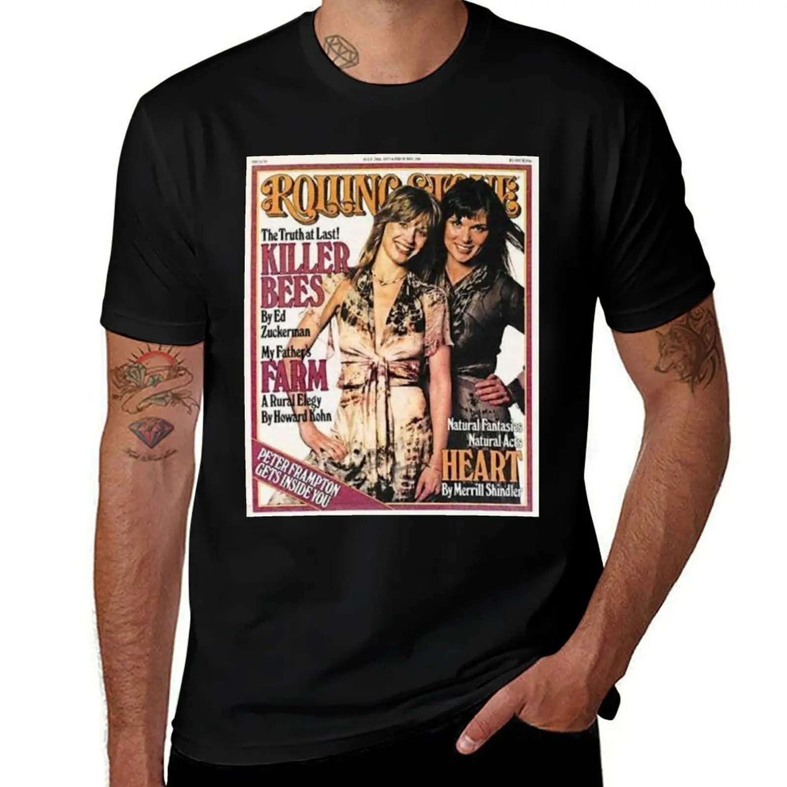 

Heart, Rolling Stone magazine, July 28, 1977, #244 T-Shirt t shirt personalised man t shirt cotton high quality T-Shirt