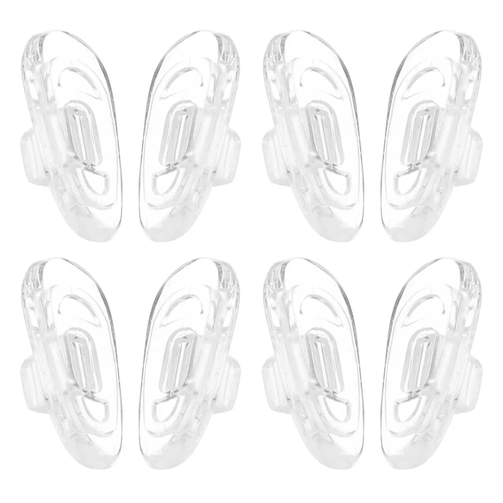 

4 Pairs Card Type Nose Pads Soft Silicone Anti Slip Glasses Replacement Parts Nose Bridge Pads For Sunglasses