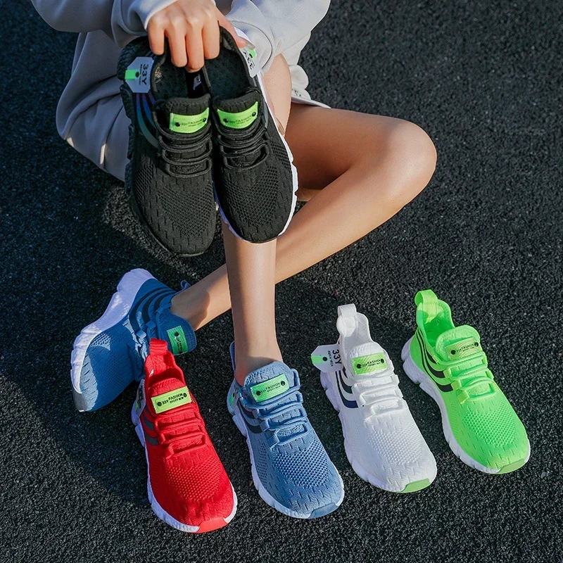 Women Vulcanized Shoes Sneakers Lightweight Summer Woman Casual Sports Shoes Breathable Jogging Trainers Walking Tenis Shoes