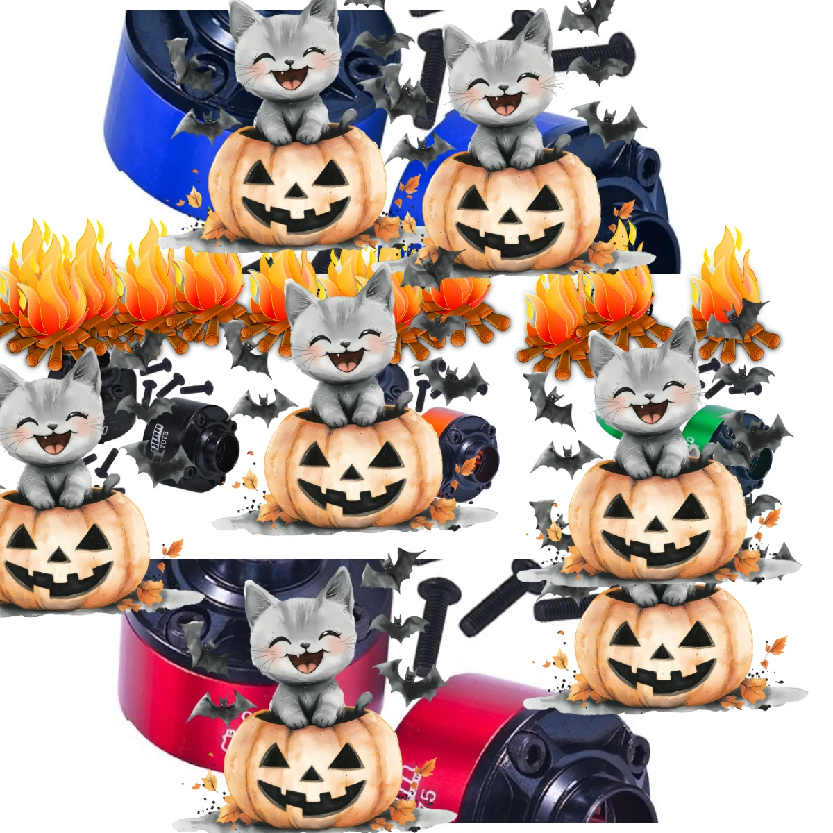 

Комплект корпусов переднего/центрального/заднего дифференциалов GPM из углеродистой стали и сплава 7075 для TRAXXAS XRT X-Maxx