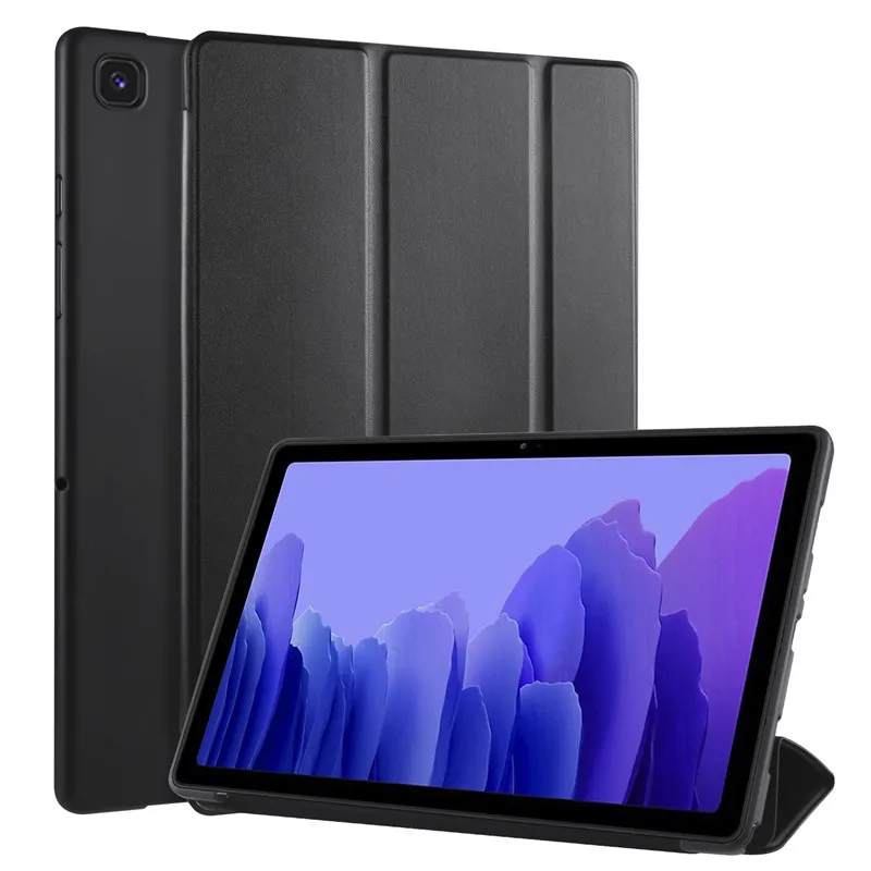 For Samsung Galaxy Tab A7 SM-T500 T505 Tri-Folding Silicone Stand Case Funda for Tab A7 10.4 inch T500 T505 T507 Tablet Cover