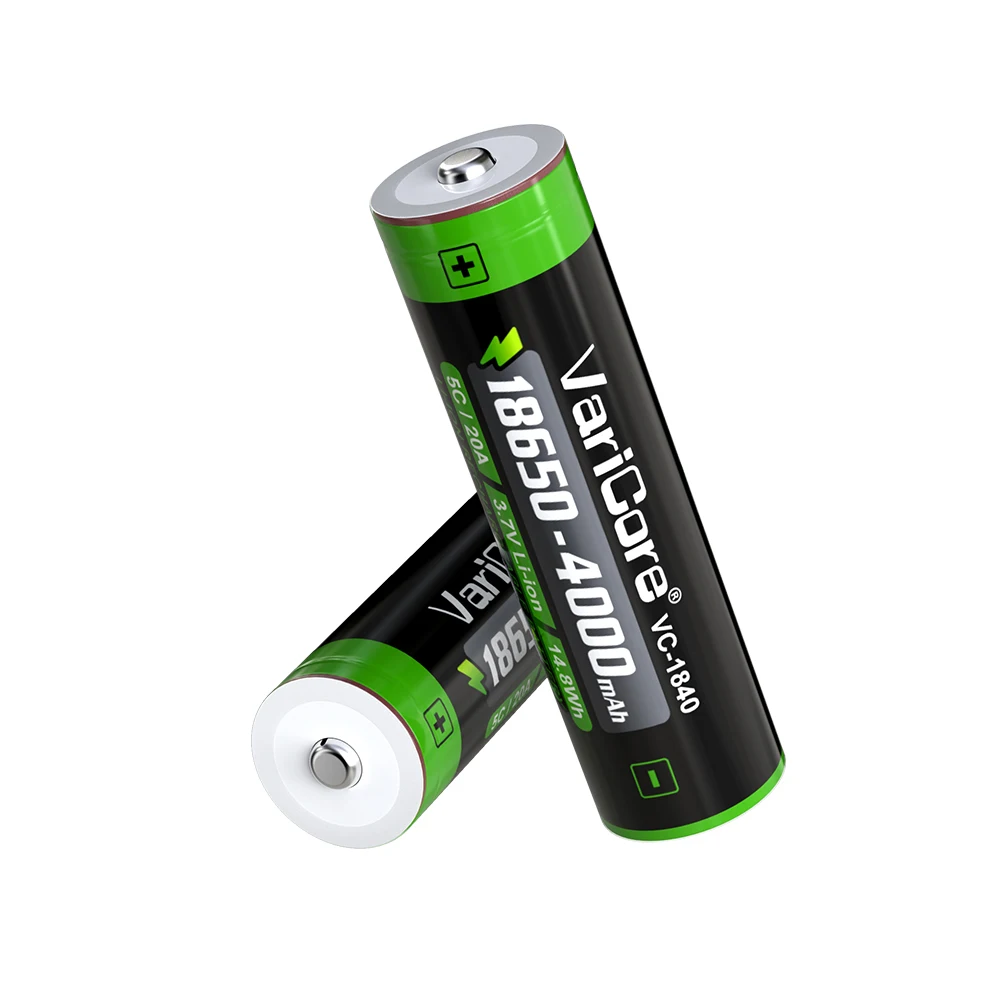 VariCore VC-1840 18650 4000 мАч 3,7 В литий-ионная аккумуляторная батарея для светодиодного фонарика