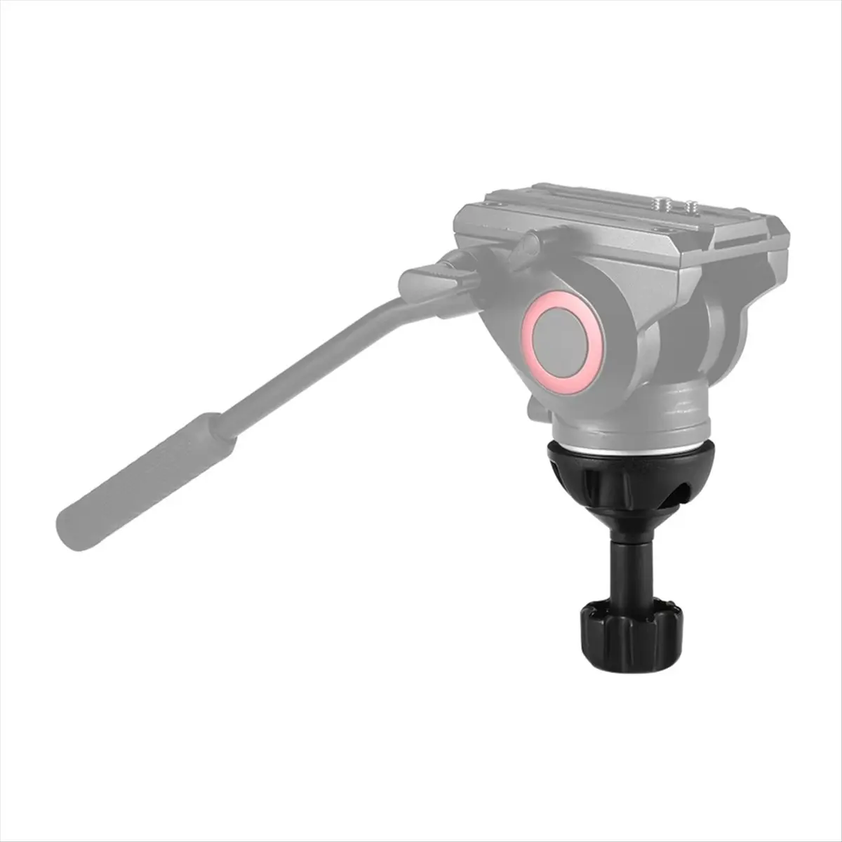 A72Z 75mm Half Ball Flat to Bowl Adapter with 1/4in and 3/8in Screws for Fluid Head Tripod DSLR Rig Camera Tripod Tripod Bowl