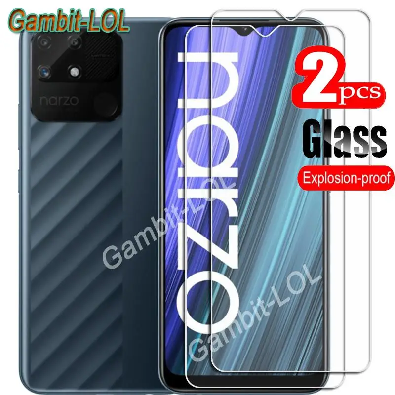 

For Realme Narzo 50A Tempered Glass Protective ON Narzo50A RMX3430 6.5Inch Screen Protector Smart Phone Cover Film