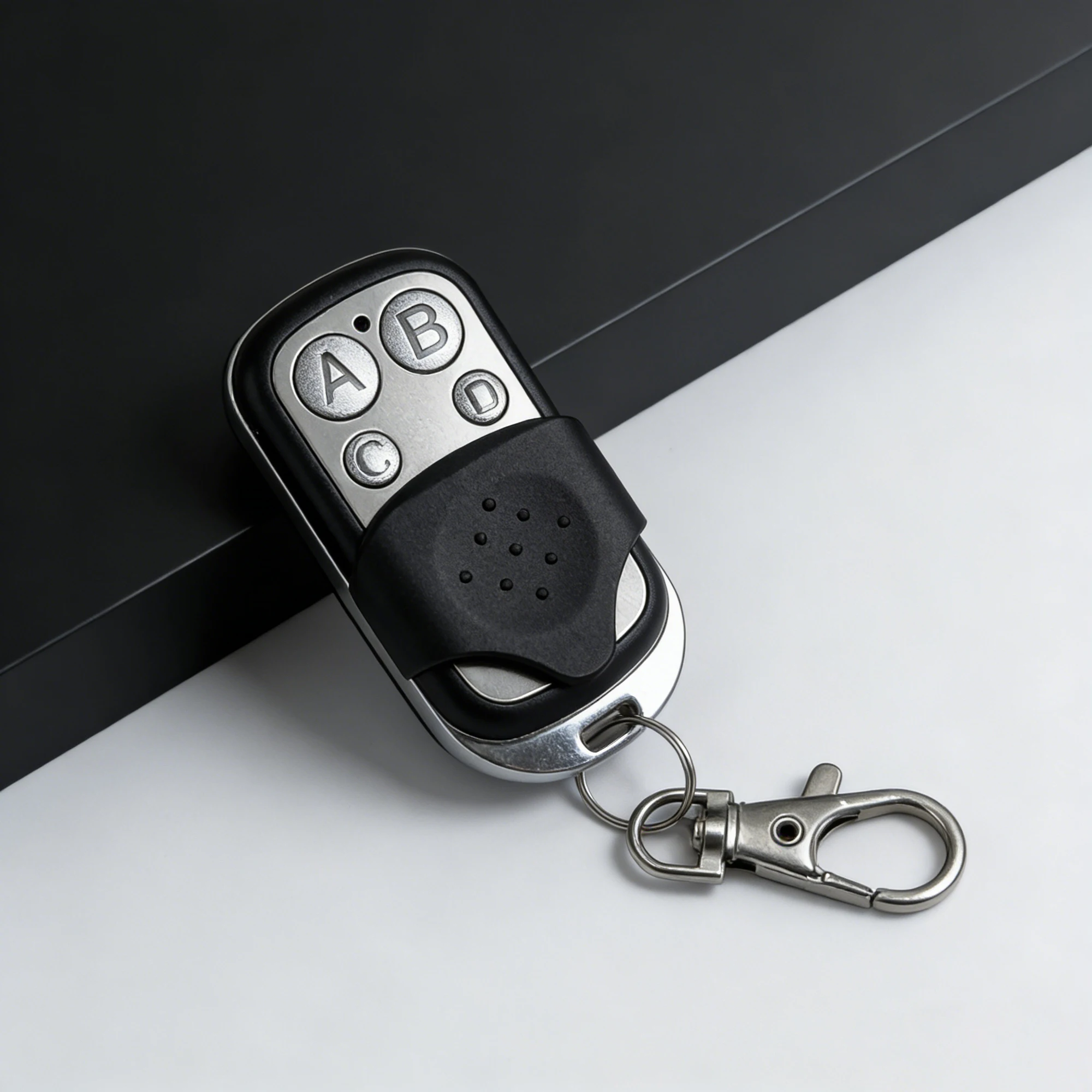 Classic Retro 433.92MHz/433MHz Remote Car Key/Garage Door Remote Duplicater Universal Metal Button Transmitter