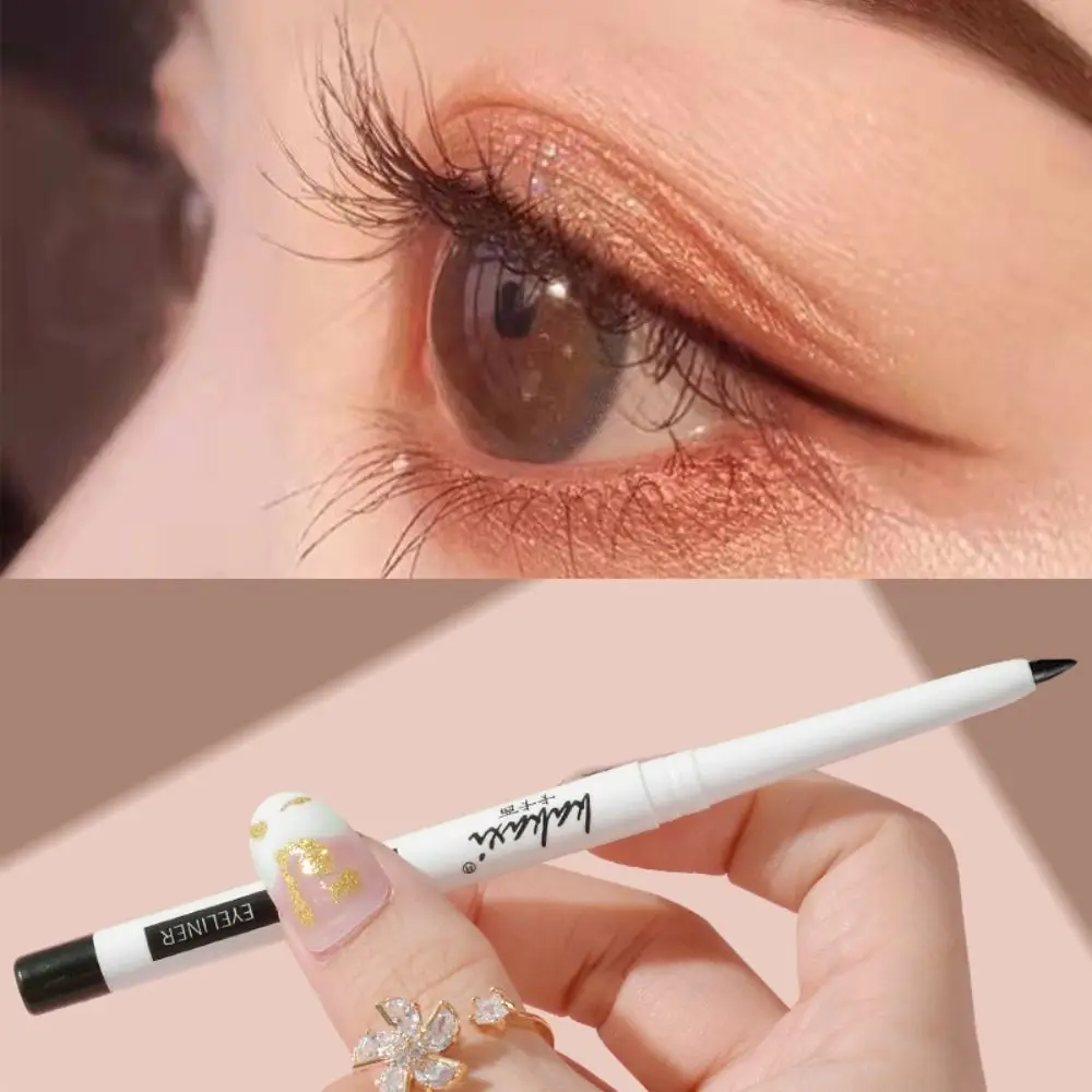 Strumento per il trucco degli occhi impermeabile senza sbavature coreano naturale con temperamatite sdraiato matita per baco da seta matita per occhi penna Gel Eyeliner matita Gel